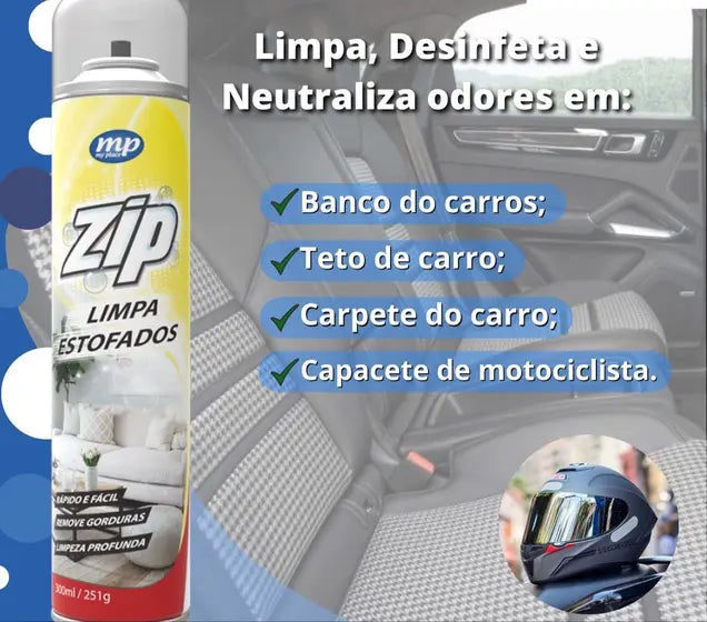 Limpa Estofados Spray Zip Clean 300ml/251g C/2 Unid - Cactos Express