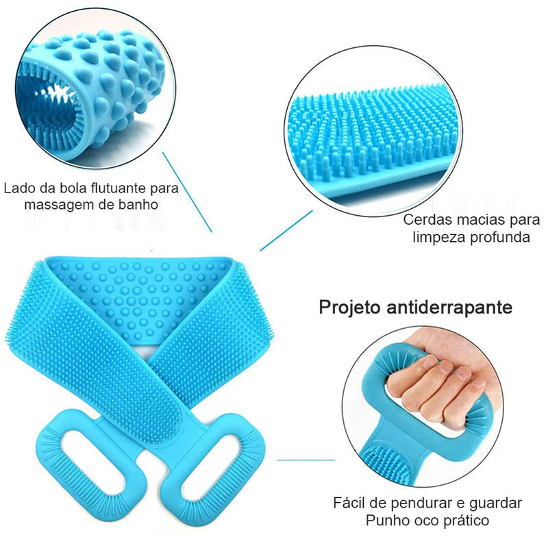 Esponja Silicone Massageadora para as costas - Cactos Express