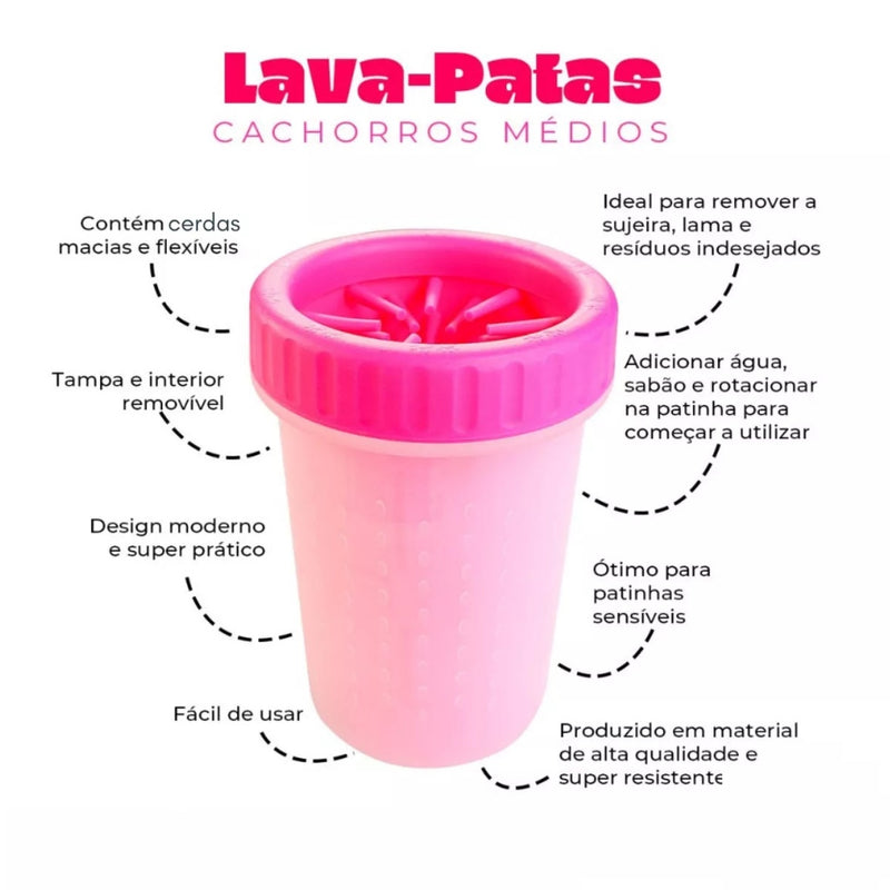 Limpa Patas Cachorro em Silicone - Cactos Express: Praticidade e Higiene para seu Pet!